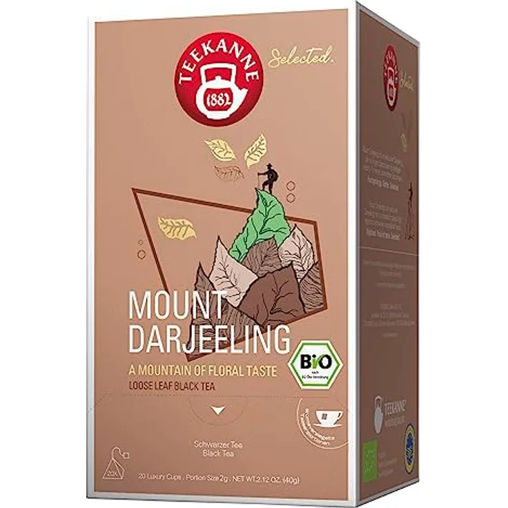 Teekanne Selected Bio Mount Darjeeling, 20 Luxury Cups
