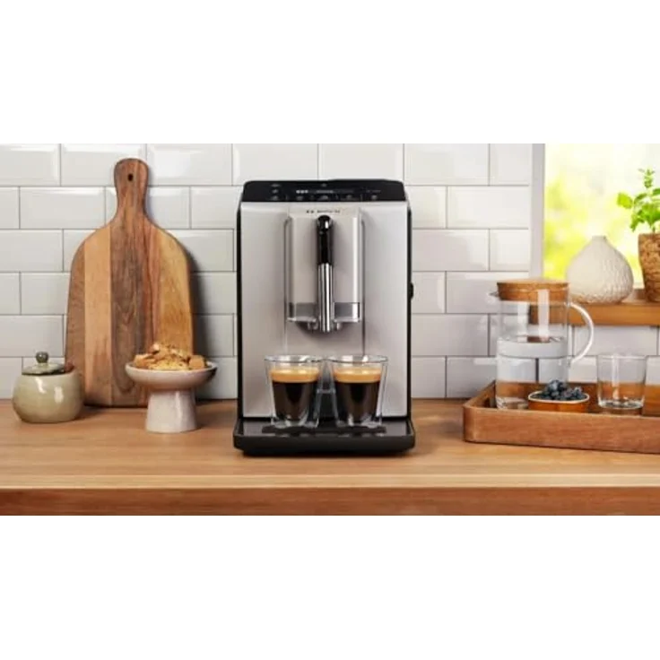 Bosch Hausgeräte VeroCafe Silk TIE20301, Kaffeevollautomat mit integriertem Mahlwerk, 1300 W, Silber – Bild 5