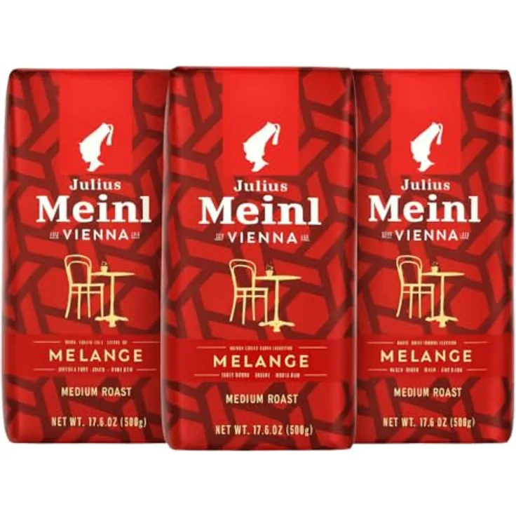 Julius Meinl Vienna Melange Kaffeebohnen, 100% Arabica, 1000 g, für Vollautomaten, ausgewogenes Aroma