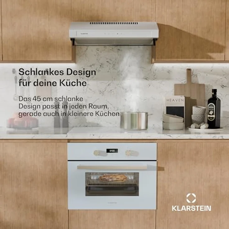 Klarstein SpaceSmart Einbaubackofen 41 L, 8 Funktionen, Dampfreinigung, Digitaler Timer, Energieklasse A, Kompaktes Design – Bild 2