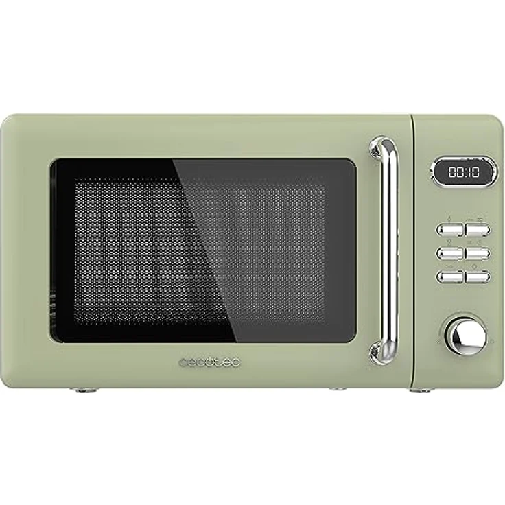 Cecotec Proclean 5110 Retro Green Digitale Mikrowelle mit Grill, 700 W in 5 Stufen, Timer bis 60 Minuten, 8 Programme und Auftaumodus, Vintage-Design in Grün - Preisvergleich – Bild 1