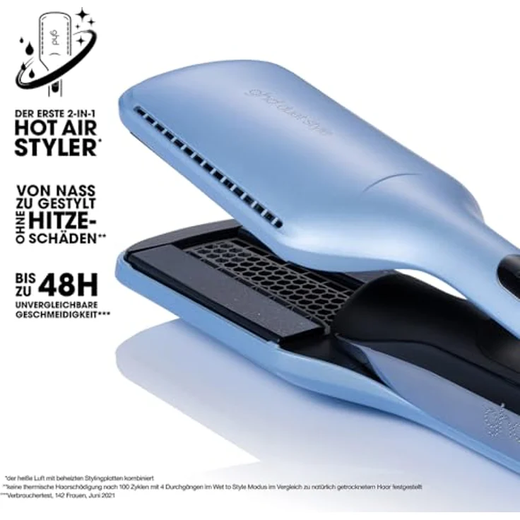ghd Xmas 25 Duet Style, Glätteisen in limitierter Eisblau Auflage – Bild 3