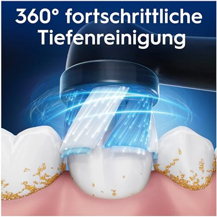 Oral-B iO Ultimative Reinigung, Aufsteckbürsten 8er Pack mit Mikrovibrationen und farbwechselnden Borsten, Schwarz – Bild 2