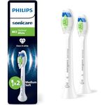 Philips Sonicare W2 Optimal White, Original Ersatzbürstenköpfe, strahlend weiß, 2er-Pack