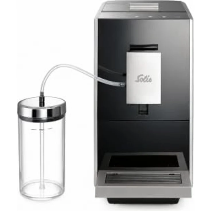 Solis Masterbrew Compact Typ 1200, Kaffeevollautomat mit Mahlwerk und Milchsystem, platzsparend, 18 cm Breite, 2 Jahre Garantie – Bild 1