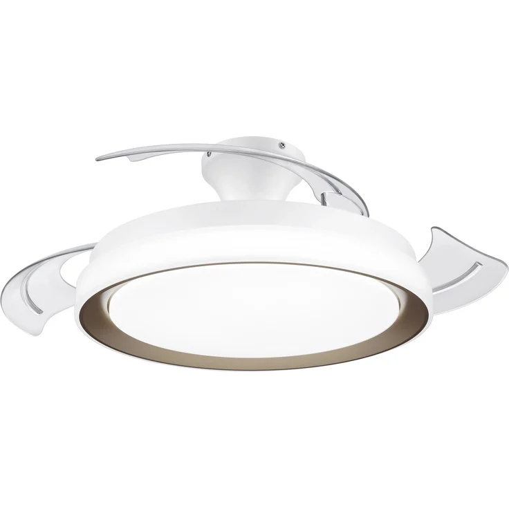 Philips LED DC-Deckenleuchte Bliss mit Ventilator, Ø 106 cm x 41,8 cm, Lichttemperatur 2700-5500 K, Gold – Bild 1