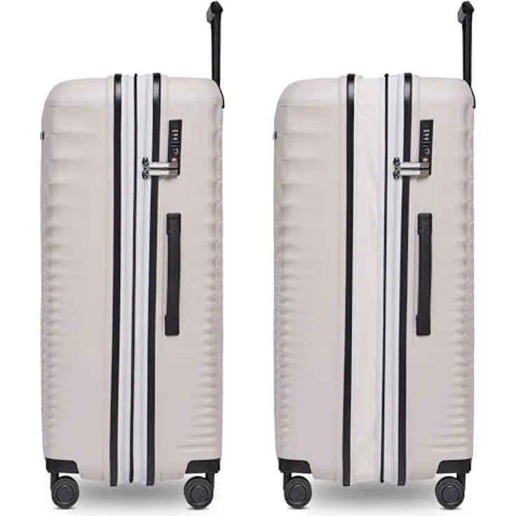 Farmhood Eco Edition großer Hartschalen Check-in Koffer nachhaltig | XL Trolley 53 x 31 x 77 cm mit Dehnfalte von 114 auf 120 Liter erweiterbar | Ultra-leicht nur 4,25 Kg - Preisvergleich – Bild 2