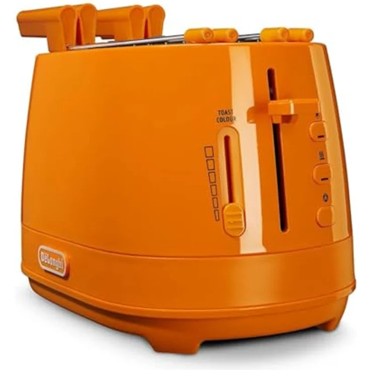 De Longhi CTLAP2203 Toaster mit Zange, 550 Watt. Arancio – Bild 2