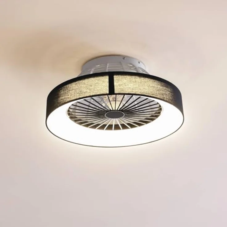 Lindby LED Deckenventilator mit Licht und Fernbedienung leise (Ø 47 cm), 2in1: Ventilator Lampe dimmbar 3 Geschwindigkeiten CCT Farbwechsel – Bild 2