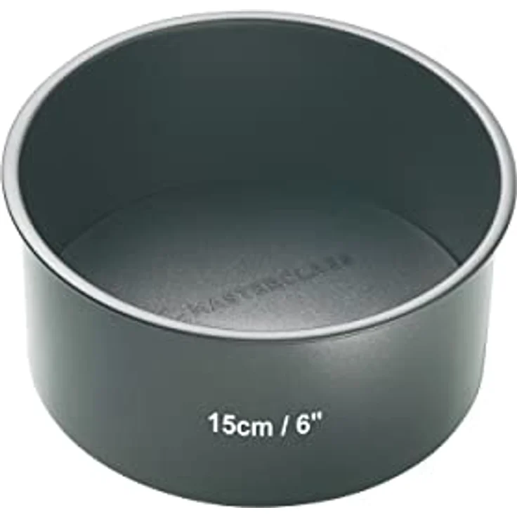 Master Class runde Antihaft-Kuchenform mit losem Boden, Stahl, Grau, 15 x 15 x 6.5 cm – Bild 2