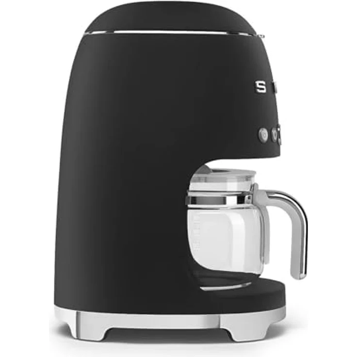 Smeg Filterkaffeemaschine, Anni 50, Schwarz matt, mit AROMA-Funktion, KEEP WARM und AUTOSTART – Bild 4