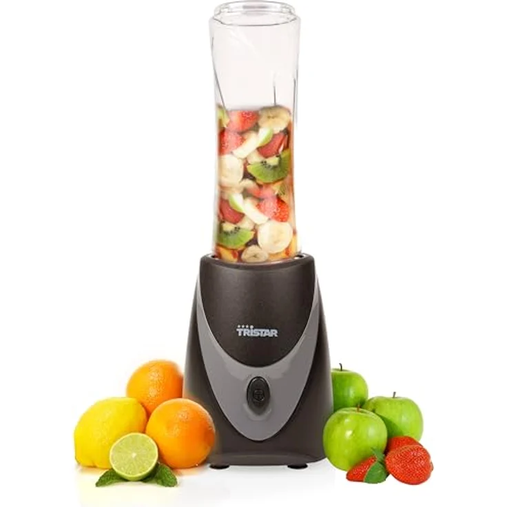 Tristar Smoothie Maker - Mixer für unterwegs mit Glasbecher 500ml und Edelstahlklingen - BL-44485 – Bild 2