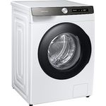 Samsung Waschmaschine, 8 kg, 1400 U/min, Ecobubble, Automatische Waschmittel- und Weichspülerdosierung, Weiß/Schwarz, WW8ET534AATAS2