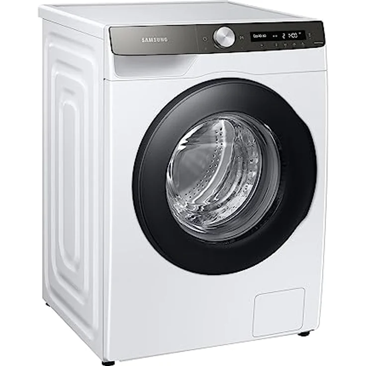 Samsung Waschmaschine, 8 kg, 1400 U/min, Ecobubble, Automatische Waschmittel- und Weichspülerdosierung, Weiß/Schwarz, WW8ET534AATAS2 – Bild 1