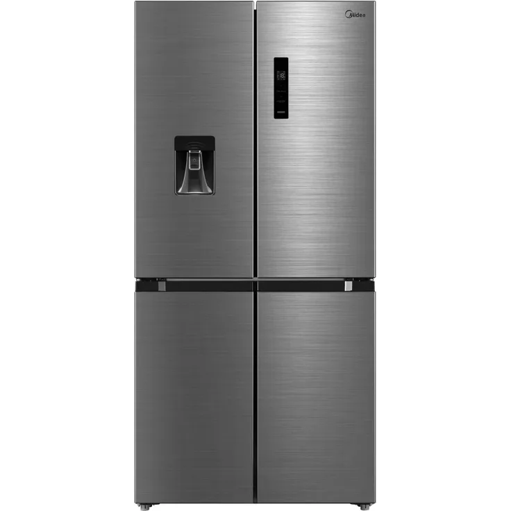 Midea MDRM632FGD46W, freistehende Kühl-Gefrierkombination, 470 Liter, silber, No-Frost, 37 dB