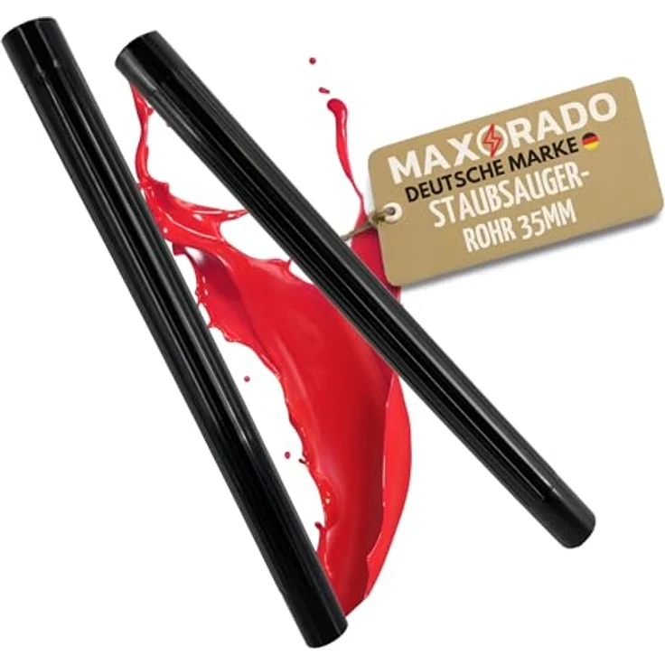 Maxorado Staubsaugerrohr 35mm, 2x Verlängerungsrohr aus Kunststoff für Lidl Parkside und Masko Nass- und Trockensauger, Ø 35mm, 1m Gesamtlänge – Bild 1