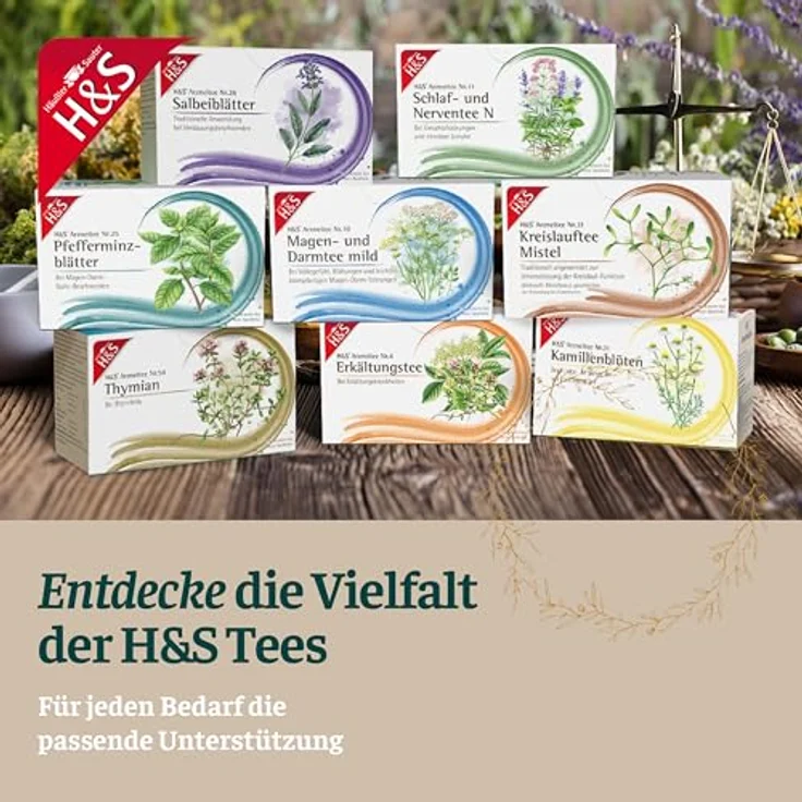 H&S Schlaf- und Nerventee N, Filterbeutel 20x2 g für entspannende Teemomente – Bild 6