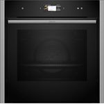 Neff B64VS31N0, N90, VarioSteam Slide und Hide Einbaubackofen mit Dampfunterstützung, 60x60cm, 4.1 Zoll Full Touch TFT-Farb- und Grafikdisplay, Home Connect, Soft Opening und Soft Close