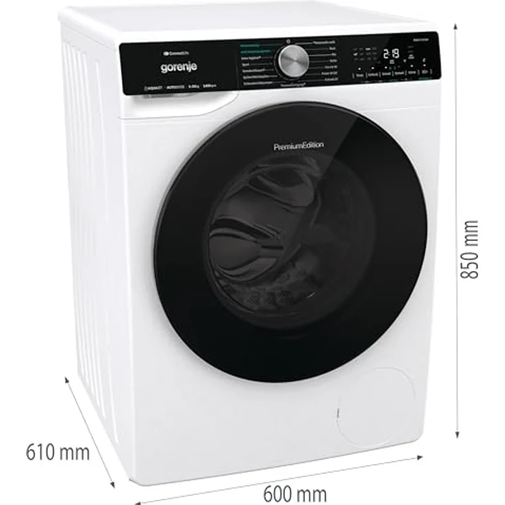 Gorenje WNS14A4ATS Waschmaschine mit Dampffunktion, 10 kg Fassungsvermögen, ConnectLife, A Energieeffizienzklasse, Invertermotor, AquaStop – Bild 3