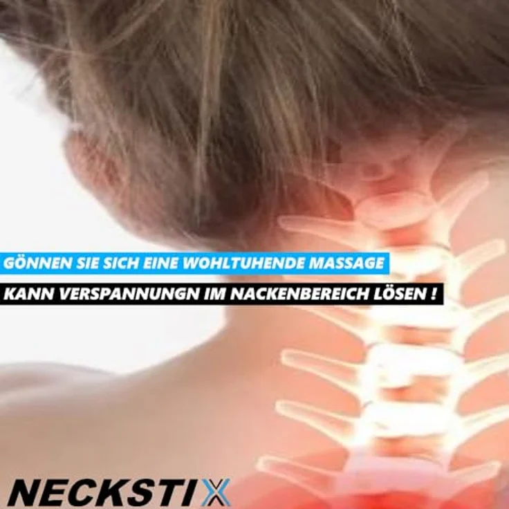 MAVURA NECKSTIX Nacken-Massagegerät, Schwarz, Massage Gerät gegen Nackenverspannungen - Leicht, ergonomisch und hocheffektiv – Bild 2