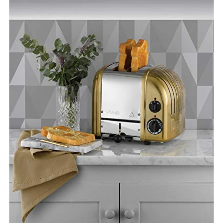 DUALIT Classic 2er-Toaster (Gold), mit extra breiten Schlitzen und ProHeat-System – Bild 2