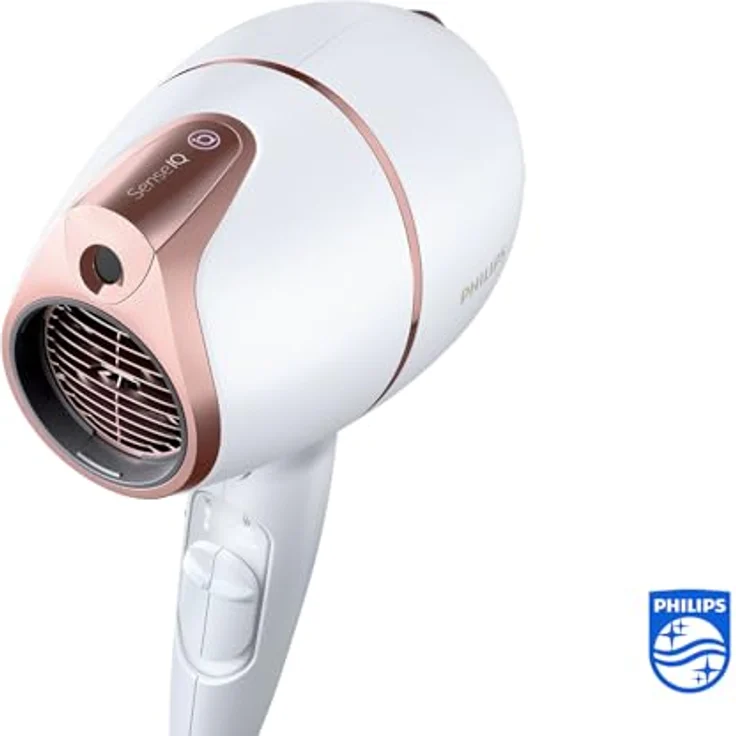 Philips BHD628-00 Prestige Haartrockner, 1800 Watt, Stylingdüse, Trocknungsdüse, Diffusor, weiß – Bild 2