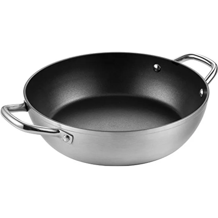 Tescoma 606860 GrandChef Topf mit 2 Griffen, Durchmesser 30 cm, Aluminium, Schwarz