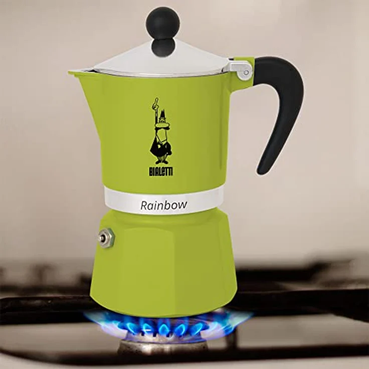 Bialetti Rainbow Espressokocher, Aluminium, grün, 6 Tassen – Bild 3