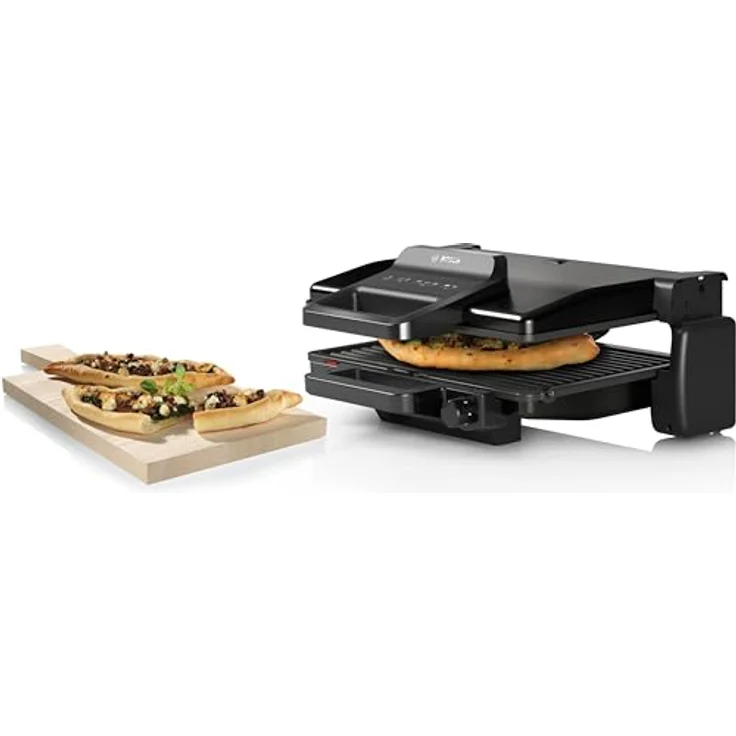 BOSCH Kontaktgrill Sandwichmaker BOSCH TCG3323 Schwarz 2000 W, 2000 W, Programmierbarer Thermostat, Antihaftversiegelung – Bild 5