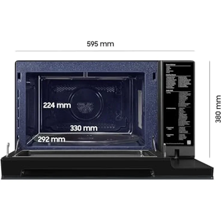 Samsung MC32DB7746KDE1 Bespoke Mikrowelle mit Grill und Heißluft, 32 l, 900 W, Smart Control, AirFry, Power Defrost, Healty Steam, Clean Navy – Bild 2