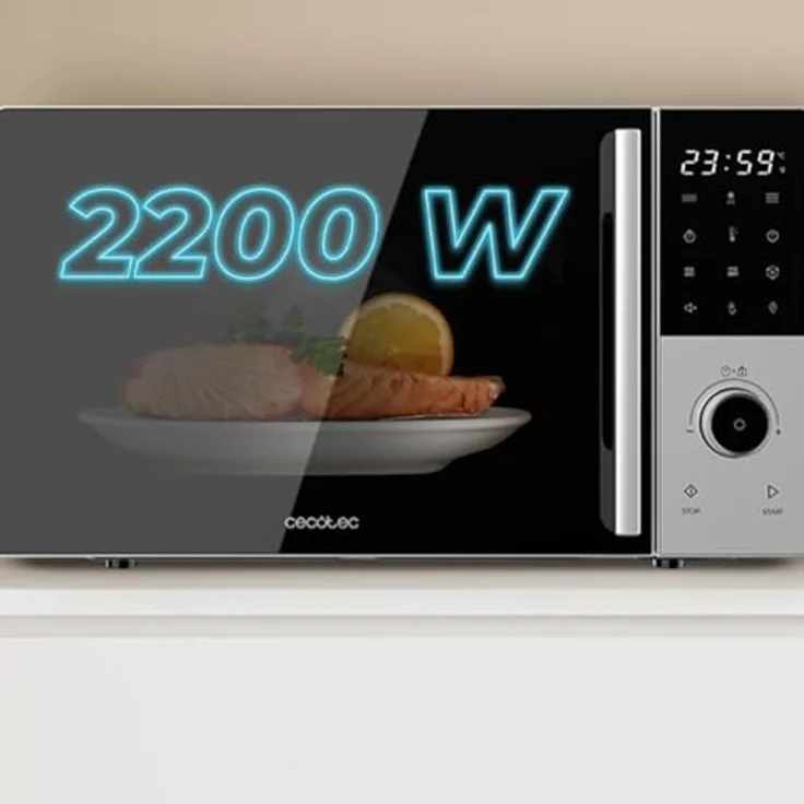 Cecotec Digitale Mikrowelle Proclean 2500, 25L mit Grillfunktion, 850 W, kindersicher, 60-Minuten-Timer – Bild 5