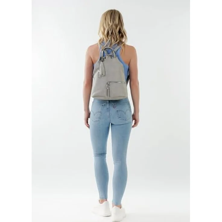 Tamaris Nele City Rucksack, 40 cm, grau, 100% Polyurethan, 35 x 17 x 40 cm – Bild 2