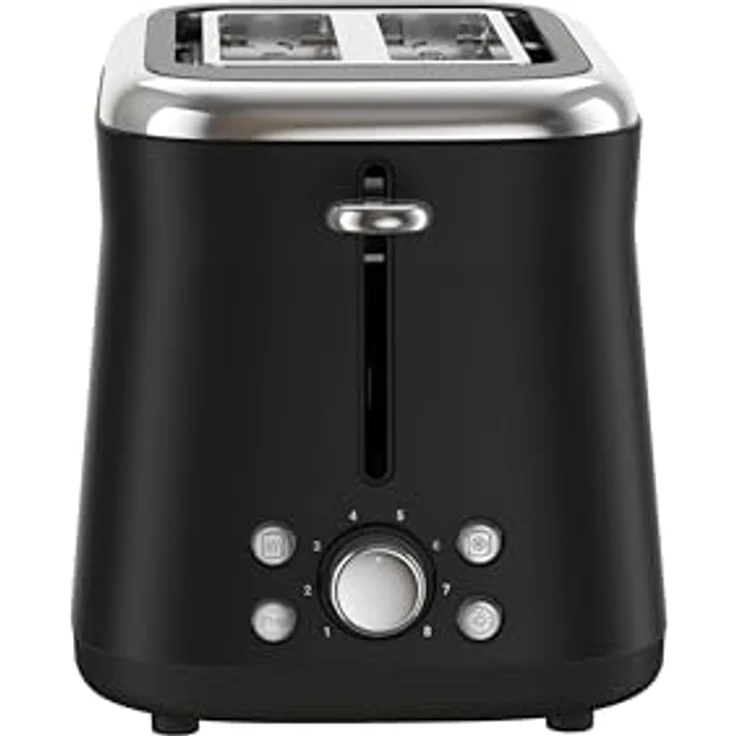 Tefal TT7208E0, Toaster mit 850 Watt, 2 Schlitzen, Aufwärmfunktion, Brötchenaufsatz, Auftaufunktion, schwarz – Bild 3
