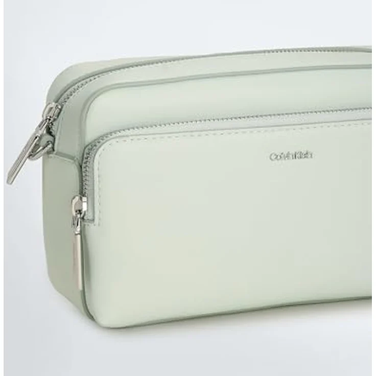 Calvin Klein CK Must Umhängetasche, 22 cm, milky green, 100% Polyester – Bild 6