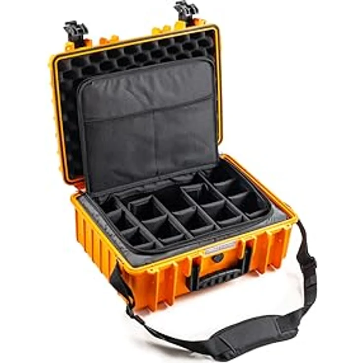 B&W International B&W Transportkoffer Outdoor Typ 5000 - Orange - wasserdicht nach IP67 Zertifizierung, staubdicht, bruchsicher und unverwüstlich – Bild 1