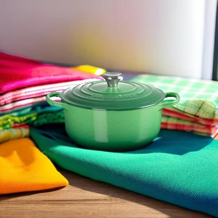Le Creuset Signature Bräter, rund, 20 cm, bamboo green – Bild 5