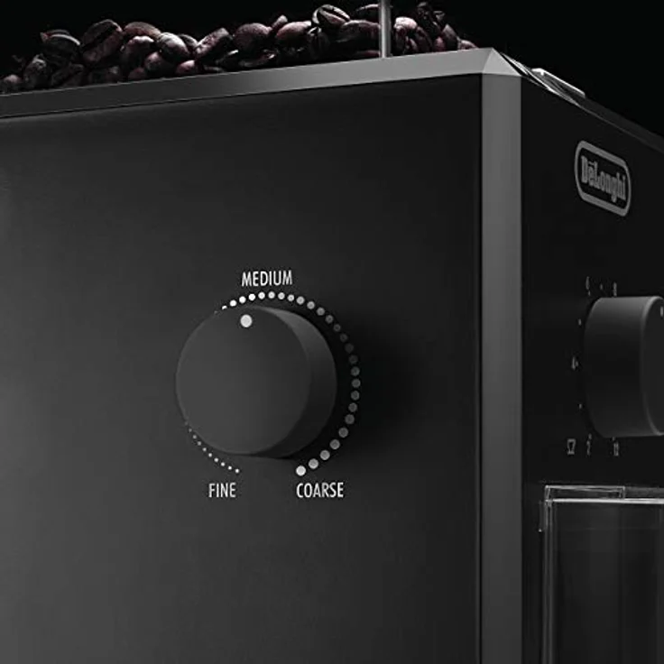 De'Longhi KG 79 Professionelle Kaffeemühle (Kunststoffgehäuse, bis zu 12 Tassen) schwarz  – Bild 5