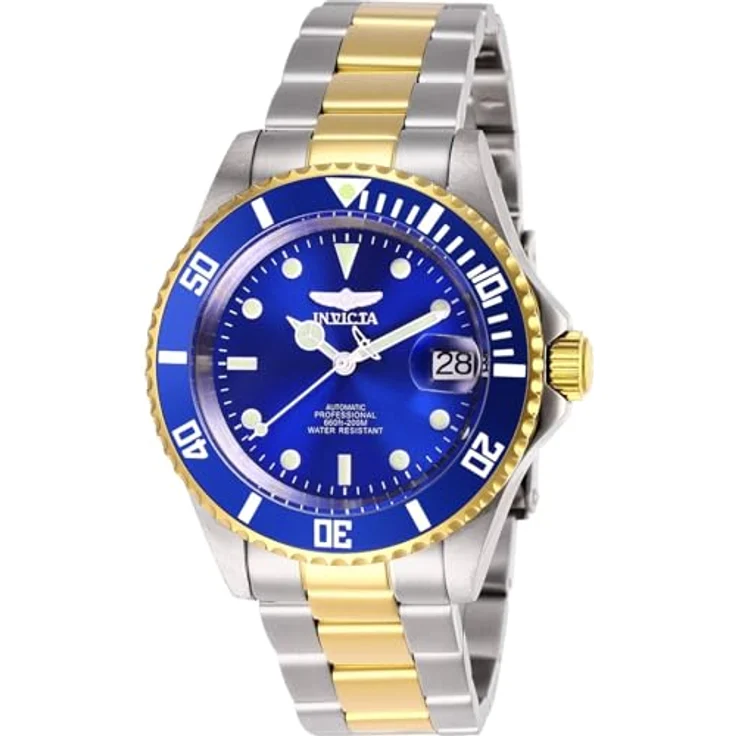 Invicta Pro Diver Automatikuhr, 40mm Edelstahlgehäuse mit blauem Zifferblatt, 20 bar Wasserdichtigkeit – Bild 1