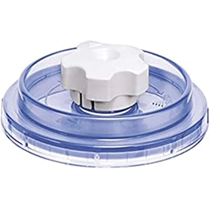 Rommelsbacher Universaldeckel VDU 100 - 100 mm Ø, Luftentzug/Vakuum über patentiertes Deckelventil, klein 100 mm Ø, transparent