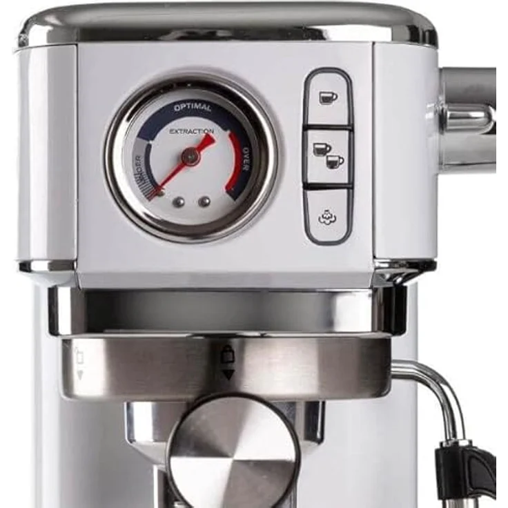Ariete Perfetto Slim Manometro 1381/14 biały, Siebträgermaschine, Weiss – Bild 3