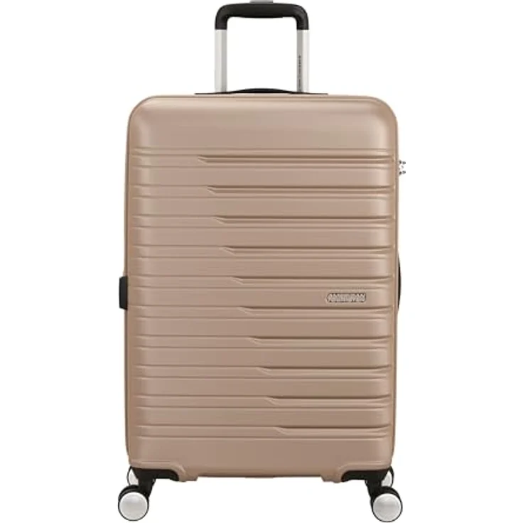 American Tourister Flashline 67 cm Trolley, 4 Rollen, roségold, 100% ABS – Bild 2