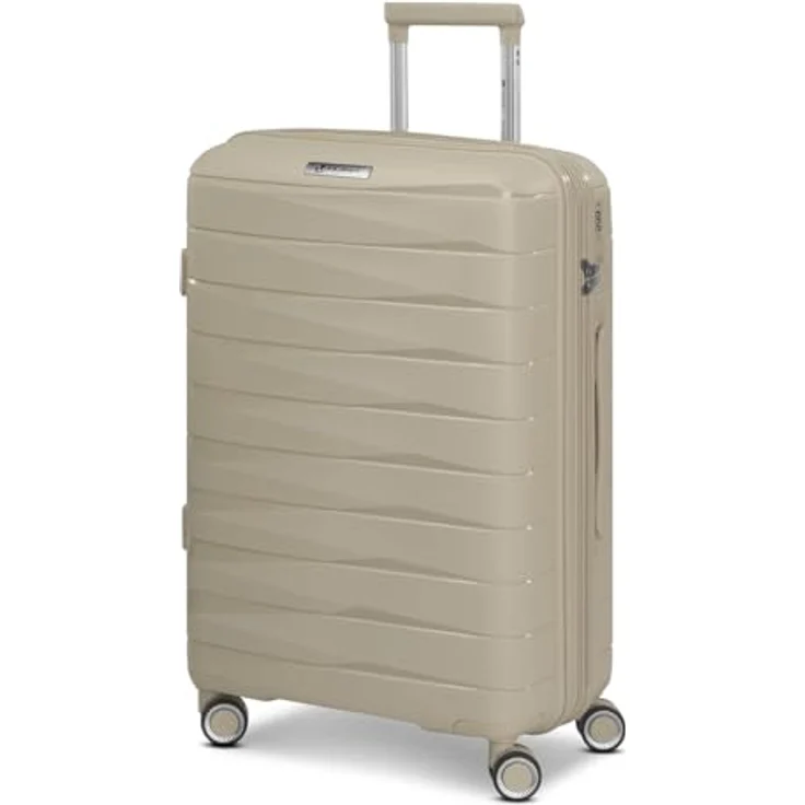 Franky Hartschalen-Trolley London, 4 Rollen, Polypropylen, mit Dehnfalte und TSA-Schloss, max. Breite 35 cm – Bild 1