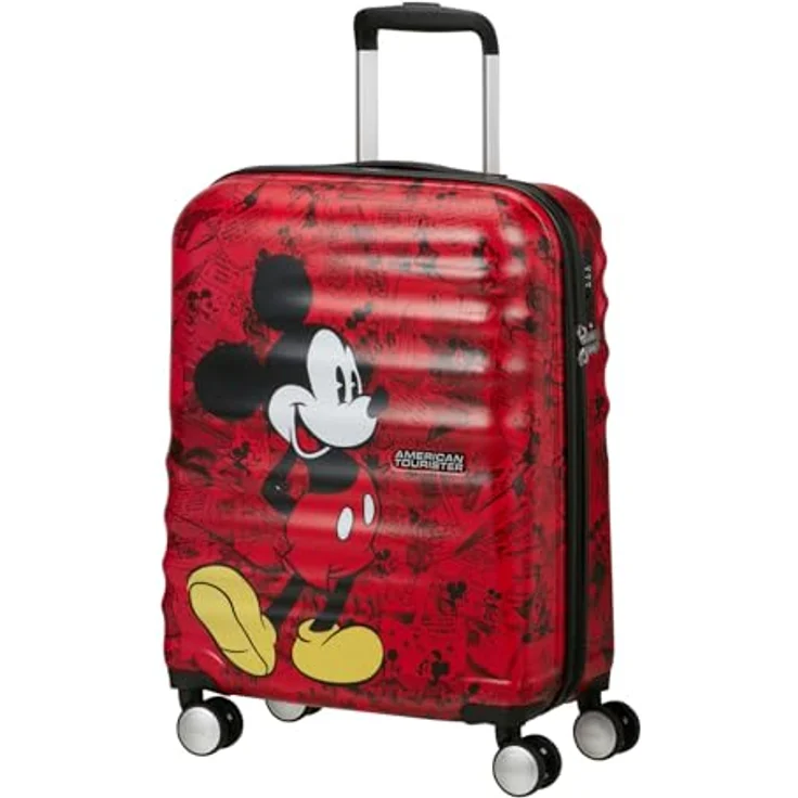 American Tourister Wavebreaker Disney FL - Spinner S, Handgepäck, 55 cm, 36 L, Mickey Comics Red – Bild 2