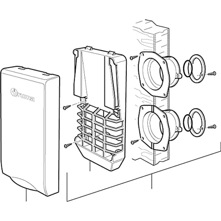 Truma Trumatic S 2200, Elektronische Gasheizung für Wohnwagen, 1850 W, linksausgang, titan – Bild 3