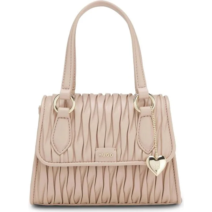 Hugo Clioh Mini Bag Handtasche, beige, 14 cm x 5 cm x 8.5 cm, 100% Polyester