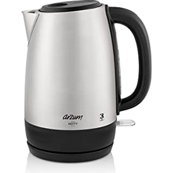 Arzum Hotty Wasserkocher, Edelstahl, 1.7 L,