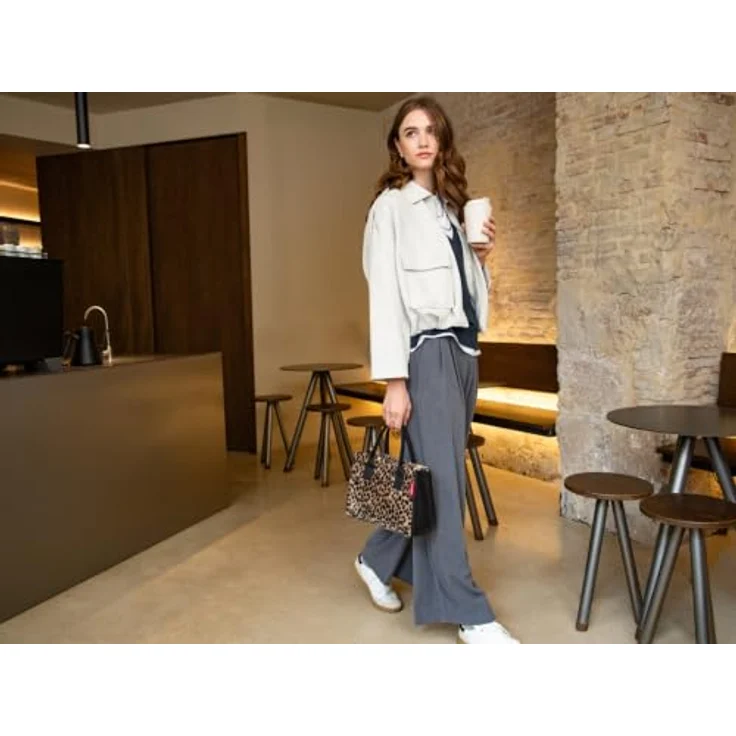 REISENTHEL® Shopper Daily Shopper, Polyester, 7 l, leo fake fur, Druckknopfverschluss – Bild 6