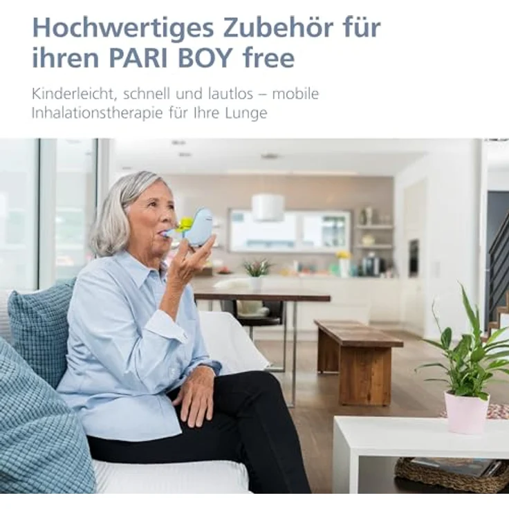 PARI BOY free Year Pack – Set zum Austauschen für Ihr Inhalationsgerät – Membranvernebler, Mundstück - Pari BOY free Zubehör – Bild 2