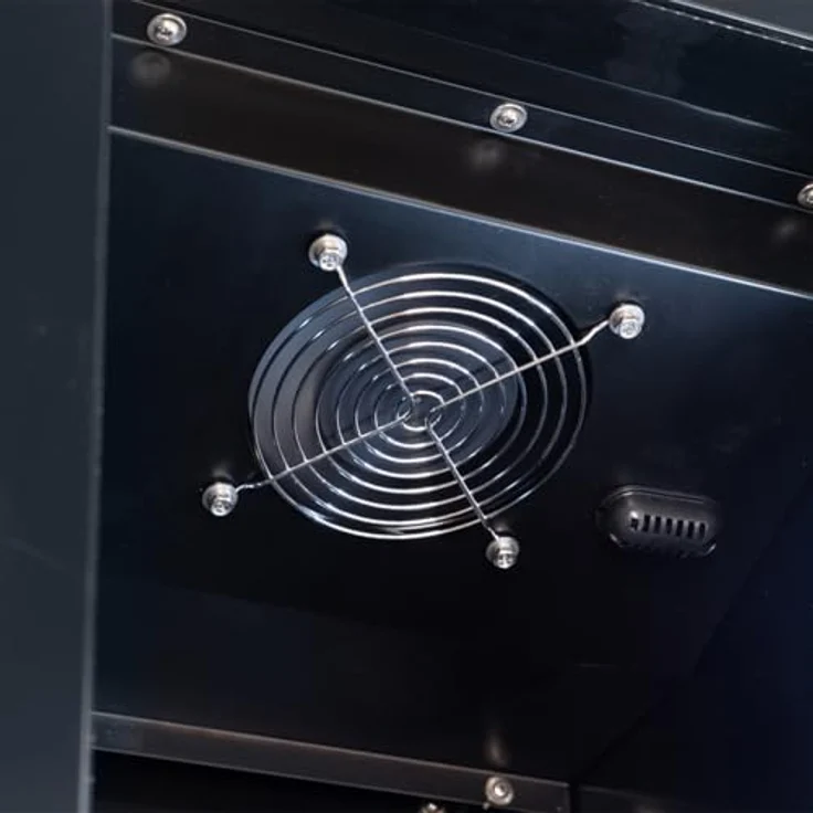 GastroHero Getränkekühlschrank GKS-160 Slim, abschließbarer Flaschenkühlschrank mit Glastür & LED-Beleuchtung, schwarz, 160 Liter, 200.3 cm hoch, 44.8 cm breit – Bild 8