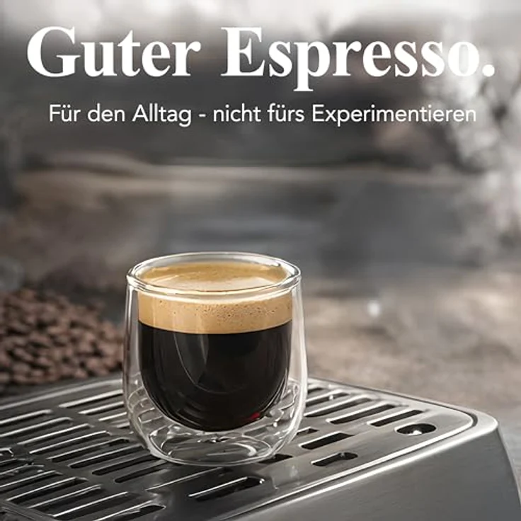 Solis Grind & Infuse Perfetta, Siebträger Kaffeemaschine 54 mm mit Milchaufschäumer und Bohnenmahlwerk, Schwarz/Silber/Weiß – Bild 5